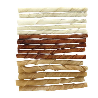 Лакомство для собак TETRAPET Baff, жилированный крученый сток, 7-8 мм/12 см, 6 г (мин. кратно 100 шт.) (цена за 1 шт.)