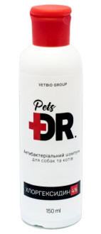 Доктор Петс Vetbio Dr.Pets антибактеріальний шампунь з хлоргексидином 4% для собак і кішок, 150 мл