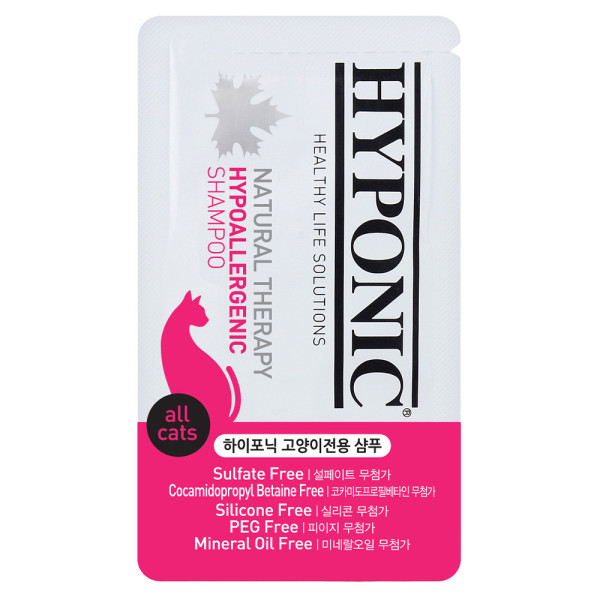 Hyponic Hypoallergenic, гіпоалергенний шампунь з олією соняшника та жожоба, д/котів, 10 мл.