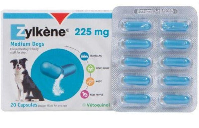 Зілкене 225 мг Zylkene заспокійливий антистресовий засіб для середніх порід собак, 10 капсул, блістер