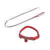 Набір нашийник + поводок CROCI MINI PICNIC, з дзвіночком, червоний, нейлон, 16-24х0,8см / 0,8х120см