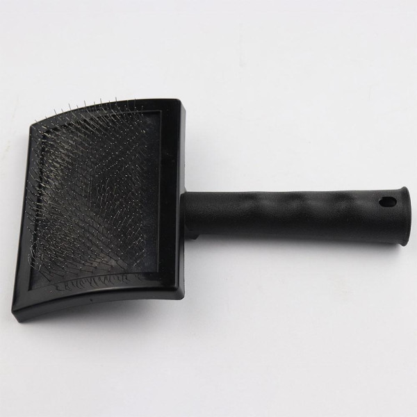 Пуходерка-слікер пласт.без напилення (чорна)"Пухнастики"11.5*19.5 см