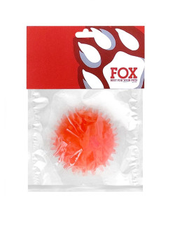 Іграшка для собак ТМ "FOX" "М'яч із шипами" червоний, 6 см (із запахом ванілі)
