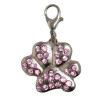 Підвіска на комір TETRAPET Expert, лапка з рожевими камінцями, 3,8 см