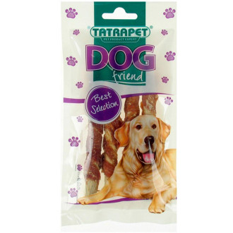 Ласощі для собак TETRAPET Dog, палички з качиної шкіри та курки 45 г
