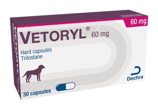 Веторил 60 мг Vetoryl (трилостан) препарат для лечения синдрома кушинга у собак, 30 таблеток