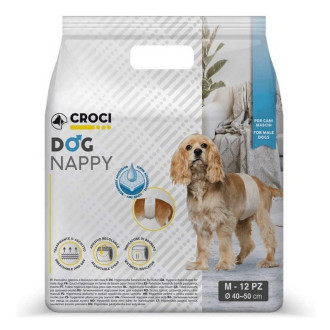 Підгузки-пояси Croci Dog Nappy for Male для псів, розмір М, обхват 40-50 см, 12 підгузків (C6028878)