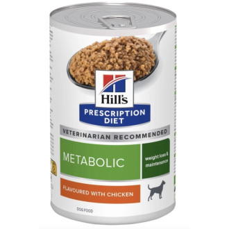 Hill's Prescription Diet Canine Metabolic Weight Management вологий корм з куркою для контролю ваги у собак, 370 гр консерва
