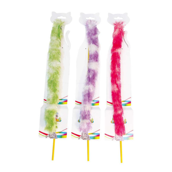 Іграшка для котів CROCI TICKLE Дразнилка пухнастий стик, 47 см