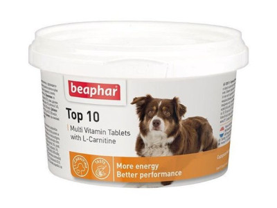 Топ 10 Бефар Top 10 Beaphar Dog вітамінно-мінеральний комплекс для собак від 7 тижнів, 750 таблеток