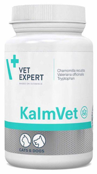 Калмвет Kalmvet Vetexpert заспокійливий препарат для собак і кішок, 60 капсул
