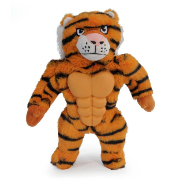 Іграшка для собак CAMON тигр плюшевий з поліестеру та TPR з пищалкою, 30 см