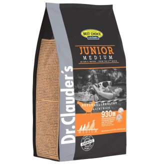 Dr.Clauder's Best Choice Junior Medium сухий корм для цуценят малих, середніх порід з 8-тижневого віку, 350 гр