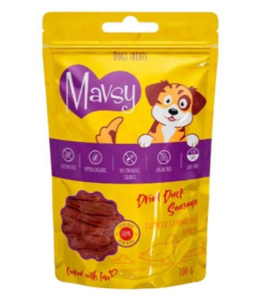 Мавсі Mavsy Dried Duck Sausage сосиски з ароматної качки - ласощі для собак, 100 гр (LSS08)