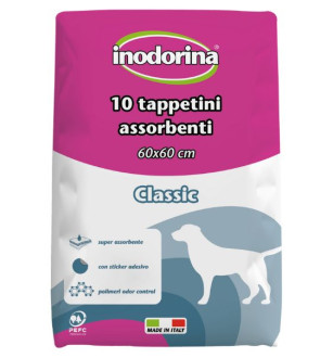 Пелюшки Inodorina Tappetini Classic 60*60 см для собак, без ароматів, 10 пелюшок (2500010003)