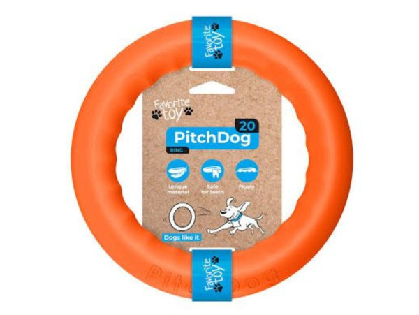 Пітч Дог Collar PitchDog ігрове кільце для апортування собак, діаметр 20 см, колір помаранчевий