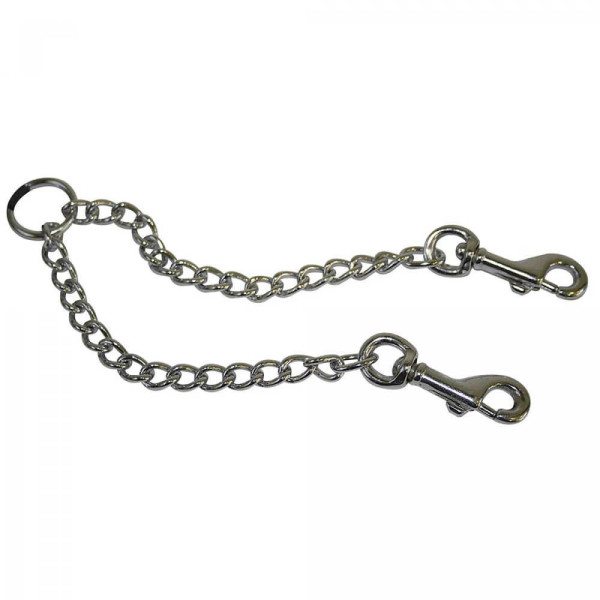 Повідець-водилки CROCI (ланцюжок, подвійна з карабінами), 45 см х 2,5 мм