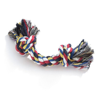 Іграшка для собак CAMON канат грейфер Кісточка з двома вузлами, 28 см