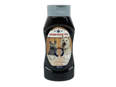 Конопляна олія Zenses by Nerus Hempseed Oil вітамінна, для котів та собак, 500 мл (09-530)