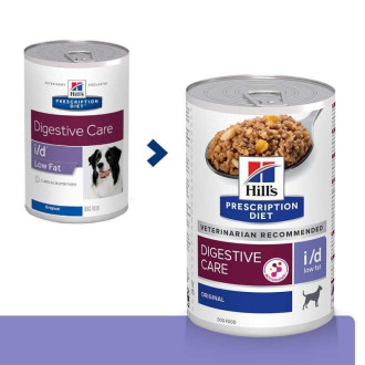 Hill's PD i/d Low Fat Digestive Care вологий корм зі свининою, індичкою для собак при розладах травлення, 360 гр консерва