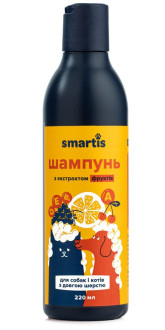 Смартіс Smartis шампунь з екстрактом фруктів для собак і котів з довгою шерстю, 220 мл (5006)