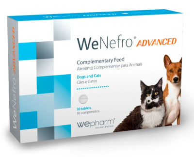 WeNefro ADVANCED Tablets Wepharm нефропротектор для підтримки функції нирок при ХНН у котів та собак, 30 таблеток