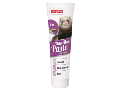 Мальт паста Beaphar Duo Malt Paste 2in1 for Ferrets мультивітамінна з подвійною дією для тхорів, 100 гр (10280)