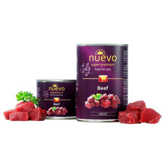 Корм конс. NUEVO ADULT з яловичиною, для котів, 200г