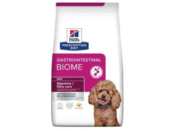Хілс Hill's PD Canine Gastrointestinal Biome Mini сухий корм з куркою для дрібних порід собак при захворюваннях ШКТ, 6 кг
