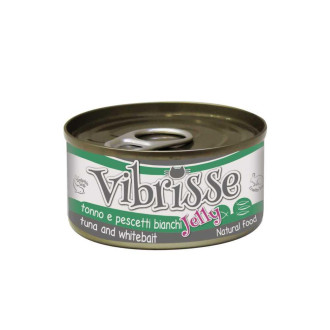 Конс. для котів CROCI VIBRISSE JELLY, тунець/корюшка в желе, 70 г