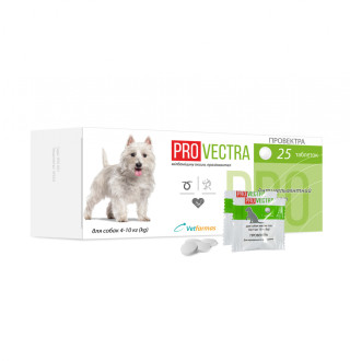 ПроВектра ProVectra таблетки від глистів для собак вагою від 4 до 10 кг, 1 таблетка