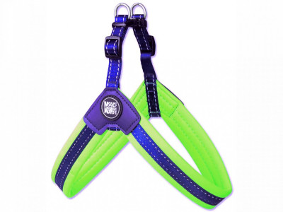 Шлейка Матрікс Зелений Лайм Q-Fit Harness Matrix Lime Green/S для собак, обхват грудей 39 - 42 см (214032)