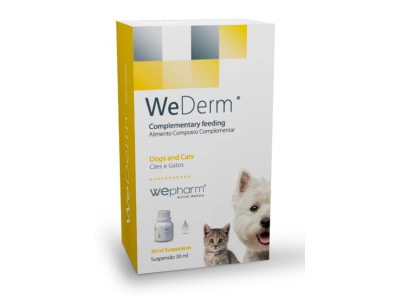 Wepharm WeDerm Oral Liquid оральна суспензія для підтримки функцій шкіри у котів та собак, 30 мл