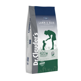 Dr.Clauder’s High Premium Lamb & Rice повнораціонний сухий корм для собак з чутливим травленням, 15 кг