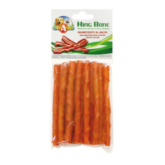 Ласощі CROCI жиловані KingBone Bacon, кручений стік, 10 см, 10 г