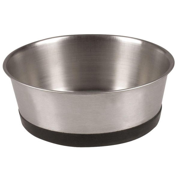 Миска TETRAPET з нержавіючої сталі з прогумованим дном, 0,9л /17 см