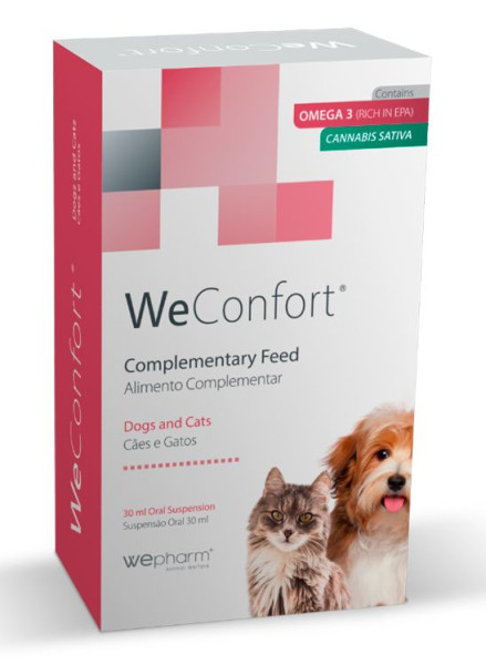 WeConfort Wepharm Oral Suspension оральна суспензія для полегшення хронічного болю у котів і собак, флакон 30 мл + шприц-дозатор