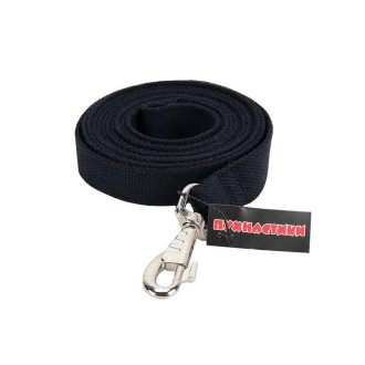 Повідець брезентовий "Пухнастики" чорний 25 мм/3 м