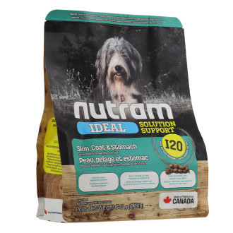 Нутрам I20 Nutram Ideal SS Skin, Coat & Stomach сухий корм для собак із чутливим травленням, 340 гр (I20_(340g)