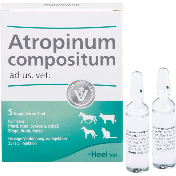 Атропінум Композитум Heel Atropinum Compositum ін'єкційний гомеопатичний препарат, 5 ампул по 5 мл