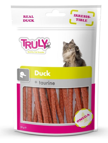 Truly Duck + Taurine Snacks ласощі для кішок з м'ясом качки та таурином, 50 гр (66355)