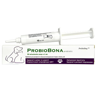 ПробіоБона ProbioBona суспензія, рідкий пероральний пробіотик, 10 мл, шприц