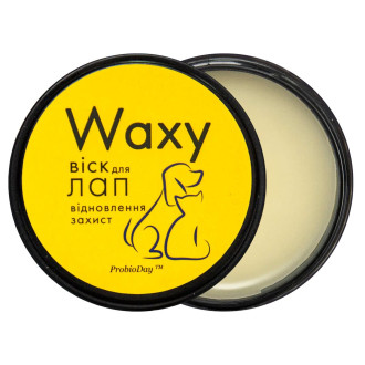 Крем-бальзам Waxy ProbioDay — віск для захисту подушечок лап собак і котів від тріщин та сухості, 50 мл
