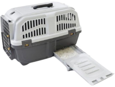 Переноска пластикова Скудо 3 Кет 60*40*39 см Skudo 3 Cat IATA з вбудованим туалетом, для котів до 15 кг (S 01230300 CAT)