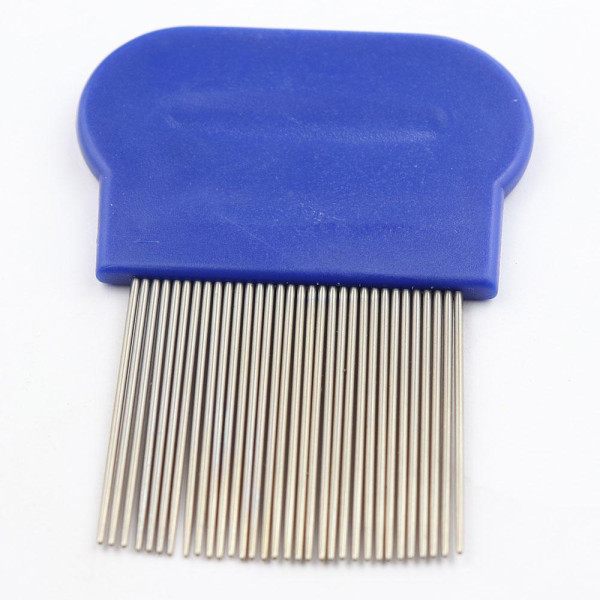 Гребінець для собак і котів антиблошиний,металевий"Пухнастики"6*7.8 см