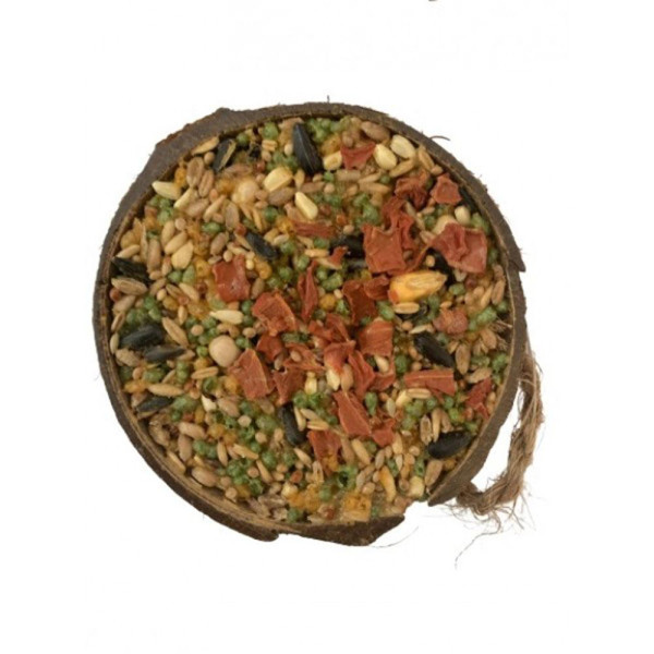 Ласощі для гризунів TETRAPET Zoo care, кокос фарширований, зерно з овочами та ягодами, 160 гр.