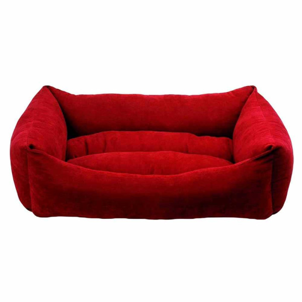 Milord Cookie 95*70*22 см XL прямокутний лежак з бортиками для великих собак, червоний