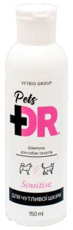 Доктор Петс Vetbio Dr.Pets Sensetive шампунь для чутливої шкіри собак та котів, схильних до алергії, 150 мл