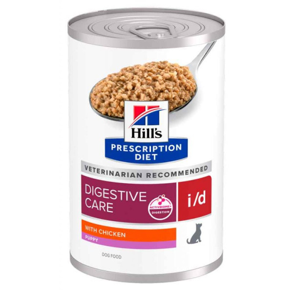 Hills Prescription Diet i/d Digestive Care Puppy вологий корм з куркою для цуценят при панкреатиті, діареї, 360 гр консерва