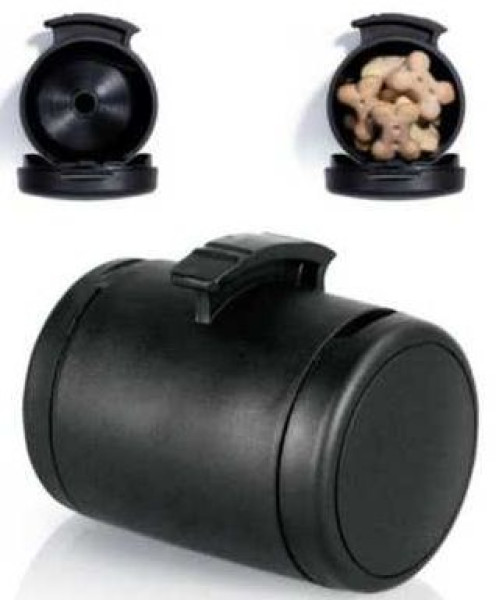 Flexi Multi Box контейнер для ласощів або одноразових пакетів, що кріпиться до собачих рулеток Flexi , колір чорний